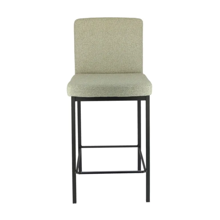 Villa Tabouret snack tissu avec pieds en métal