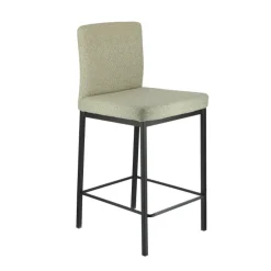Villa Tabouret snack tissu avec pieds en métal