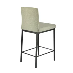 Villa Tabouret snack tissu avec pieds en métal