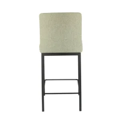 Villa Tabouret snack tissu avec pieds en métal