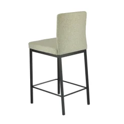 Villa Tabouret snack tissu avec pieds en métal