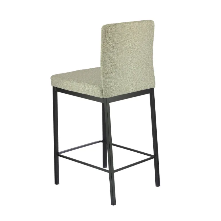 Villa Tabouret snack tissu avec pieds en métal