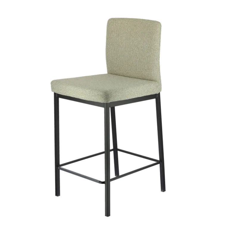 Villa Tabouret snack tissu avec pieds en métal