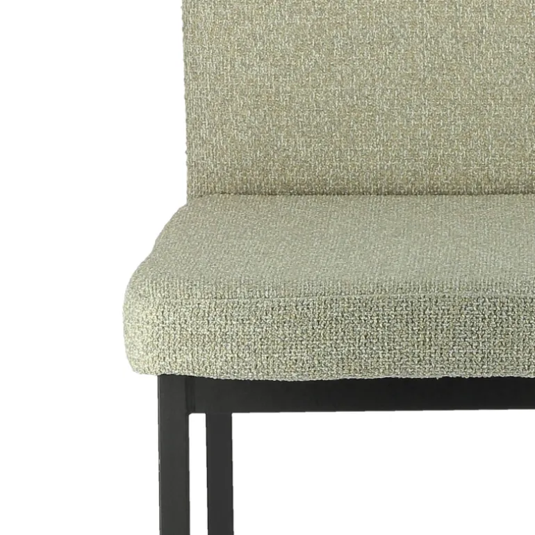 Villa Tabouret snack tissu avec pieds en métal