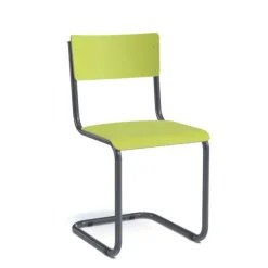 Vintage Chaise rétro style écolier avec pieds en luge