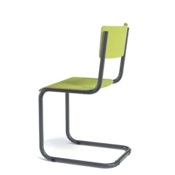 Vintage Chaise rétro style écolier avec pieds en luge