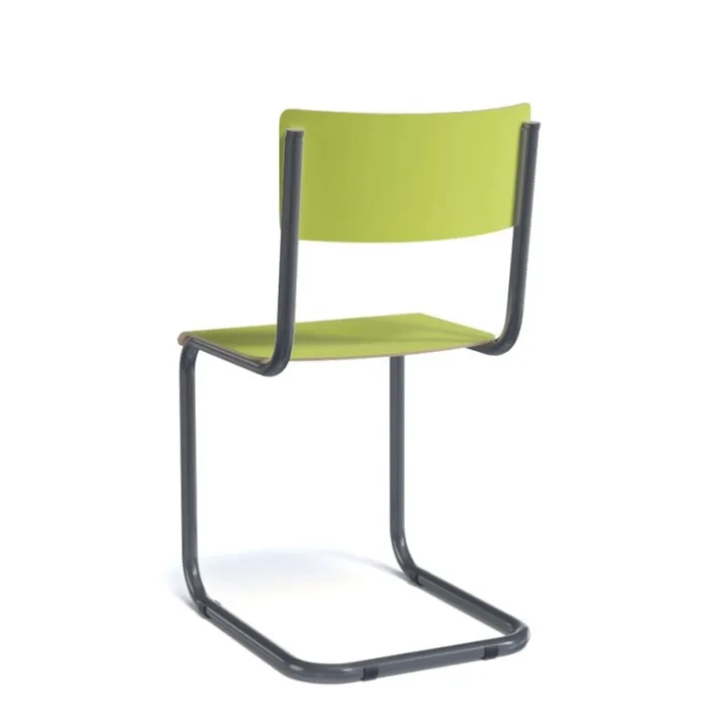 Vintage Chaise rétro style écolier avec pieds en luge