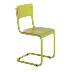 Vintage Chaise rétro style écolier avec pieds en luge