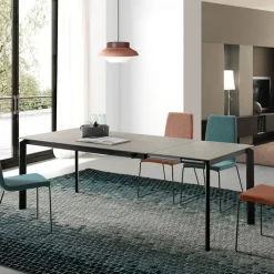 Vision Table de salle à manger rectangulaire en céramique extensible