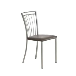 Viva Chaise de cuisine en métal et simili
