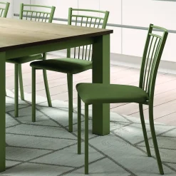 Viva Chaise de cuisine en métal et simili