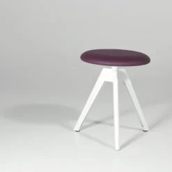 Vérone Carrier® Tabouret bas pivotant en métal et synthétique