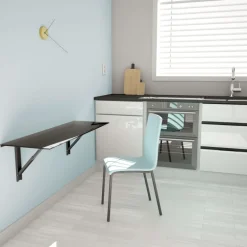 Vulcano Table murale rabattable en verre