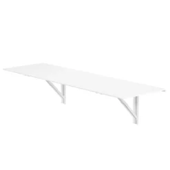 Vulcano Table murale rabattable en verre