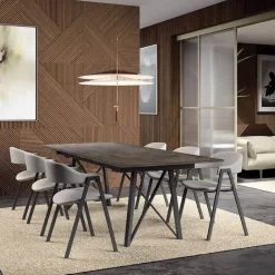 Wacko 2.0 Table design rectangulaire pieds en métal