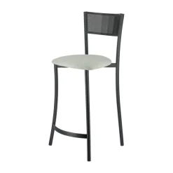 Wasabi Carrier® Tabouret haut assise en tissu et structure en métal fabrication française