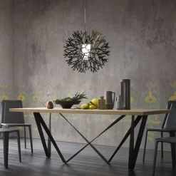 Wave Table design rectangulaire avec pied en métal