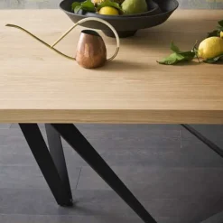 Wave Table design rectangulaire avec pied en métal