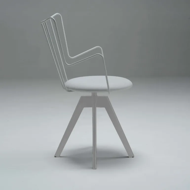 Well Carrier® Chaise pivotante design en synthétique et métal