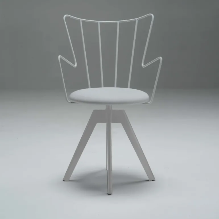 Well Carrier® Chaise pivotante design en synthétique et métal