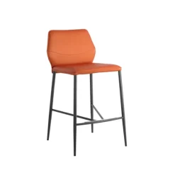 Wind Tabouret haut en cuir