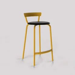 Xoxo Carrier® Tabouret snack fabriqué en France structure en métal et assise rembourrée