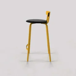 Xoxo Carrier® Tabouret snack fabriqué en France structure en métal et assise rembourrée