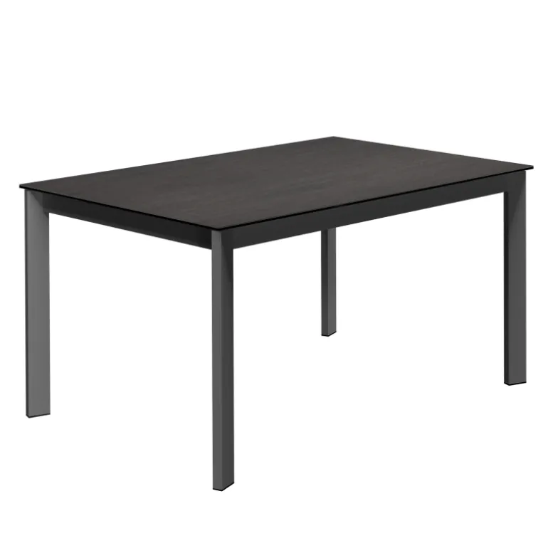 Zenit Table rectangulaire céramique avec pieds métal