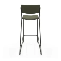 Zoom Tabouret de bar moderne en simili avec pieds traîneau